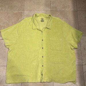 Terry Cabana Shirt - Lime Sorbet